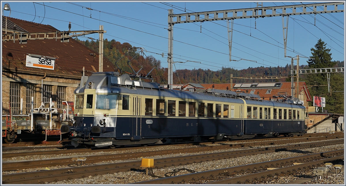 Der BLS BCFe 4/6 736 erreicht als Extrazug sein Ziel Burgdorf.
29. Okt. 2016