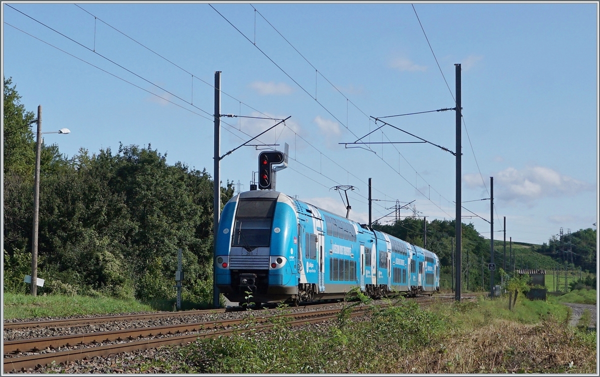 Der SNCF Z 24368 ist kurz nach Pougny-Changcy auf dem Weg nach Geneve. 

16. August 2021