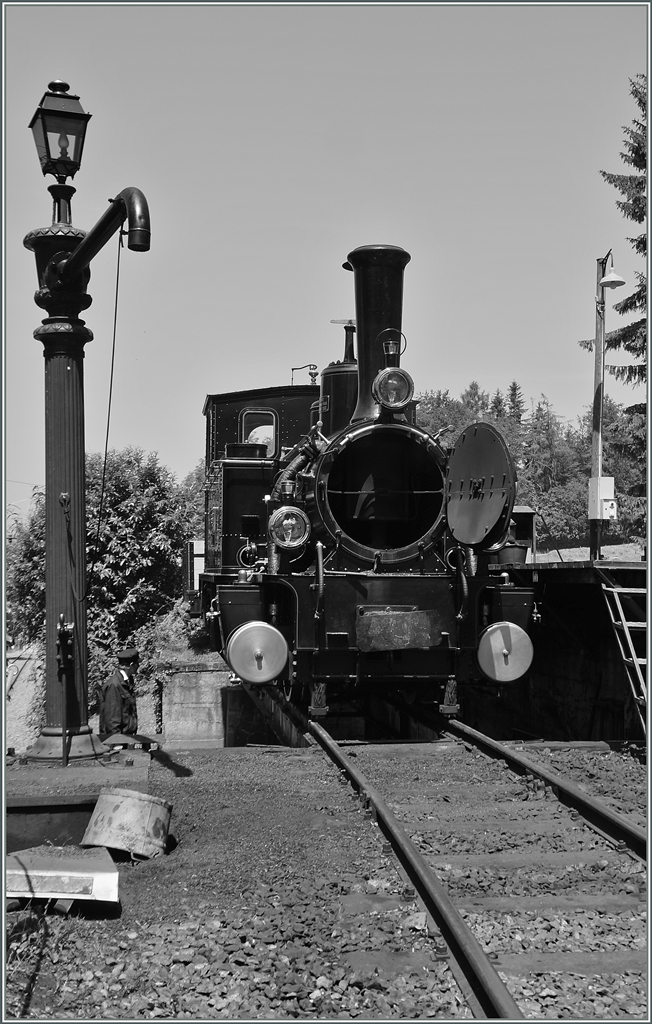 Die Blonay-Chamby G 3/3 n° 6 wird in Chaulin gewartet. 

9. Juni 2014