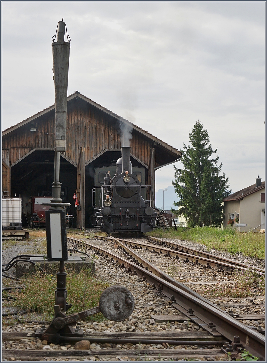 Die ST E 3/3 N° 5 in Triengen.
27. Aug. 2017