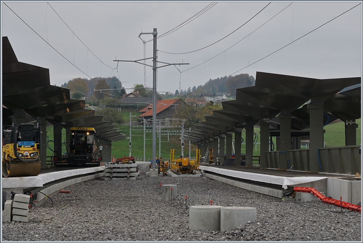 Ein erster Blick auf den neuen Bahnhof von Châtel St-Denis. 

27. Okt. 2019