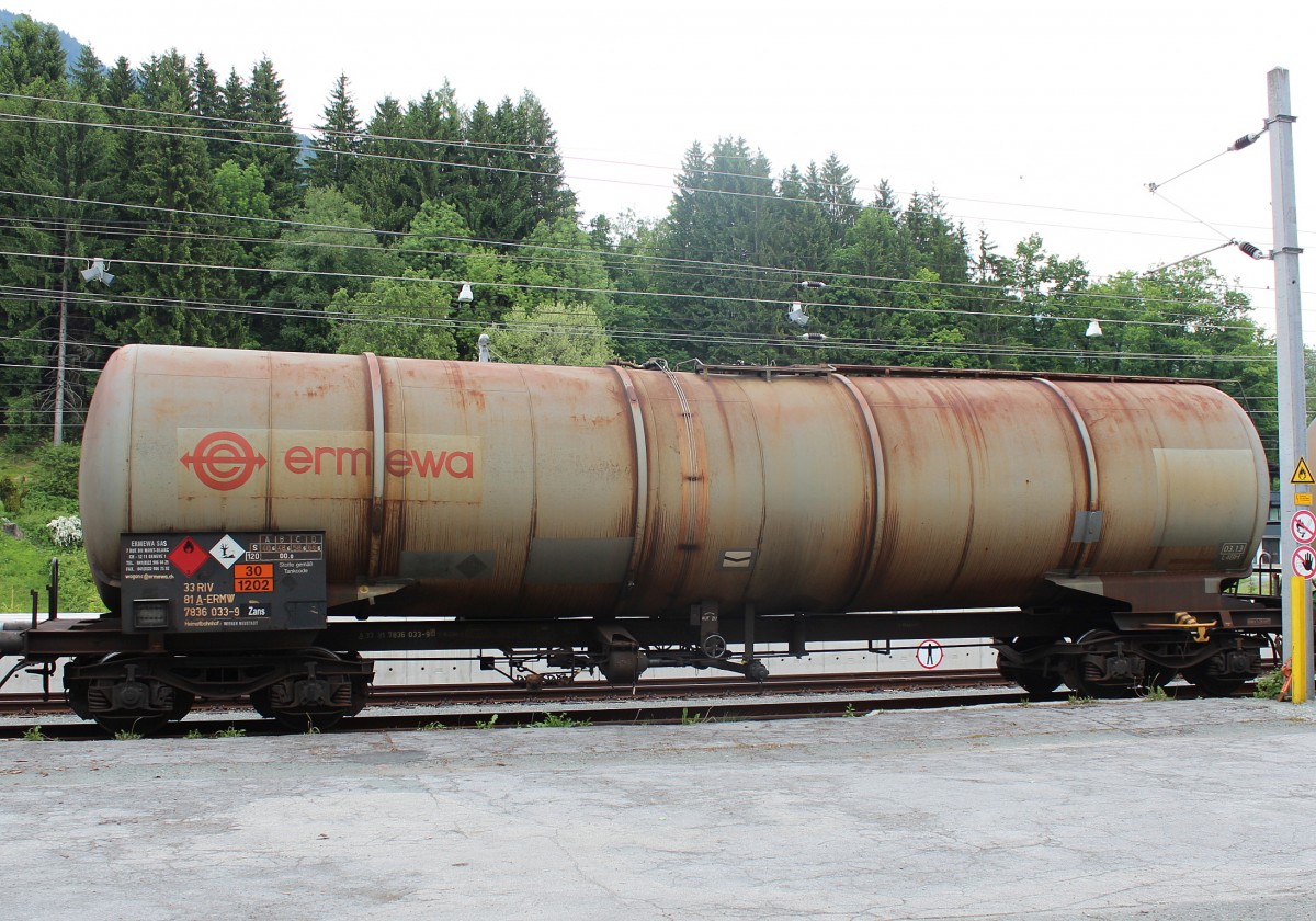 Ermewa 7836 033-9 am 27. Mai 2012 in Kitzbhel.