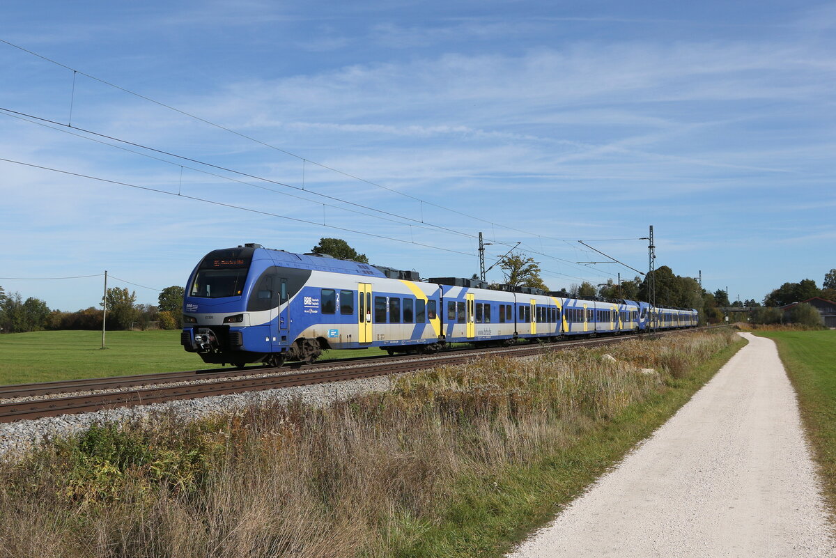 ET 309 aus Salzburg kommend am 20. Oktober 2021 bei bersee.