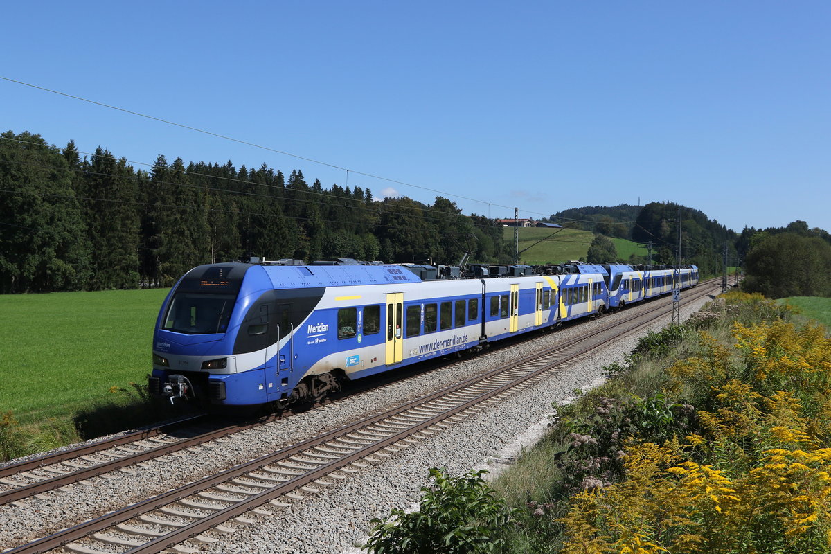 ET 354 auf dem Weg nach Mnchen am 9. September 2020 bei Grabensttt.