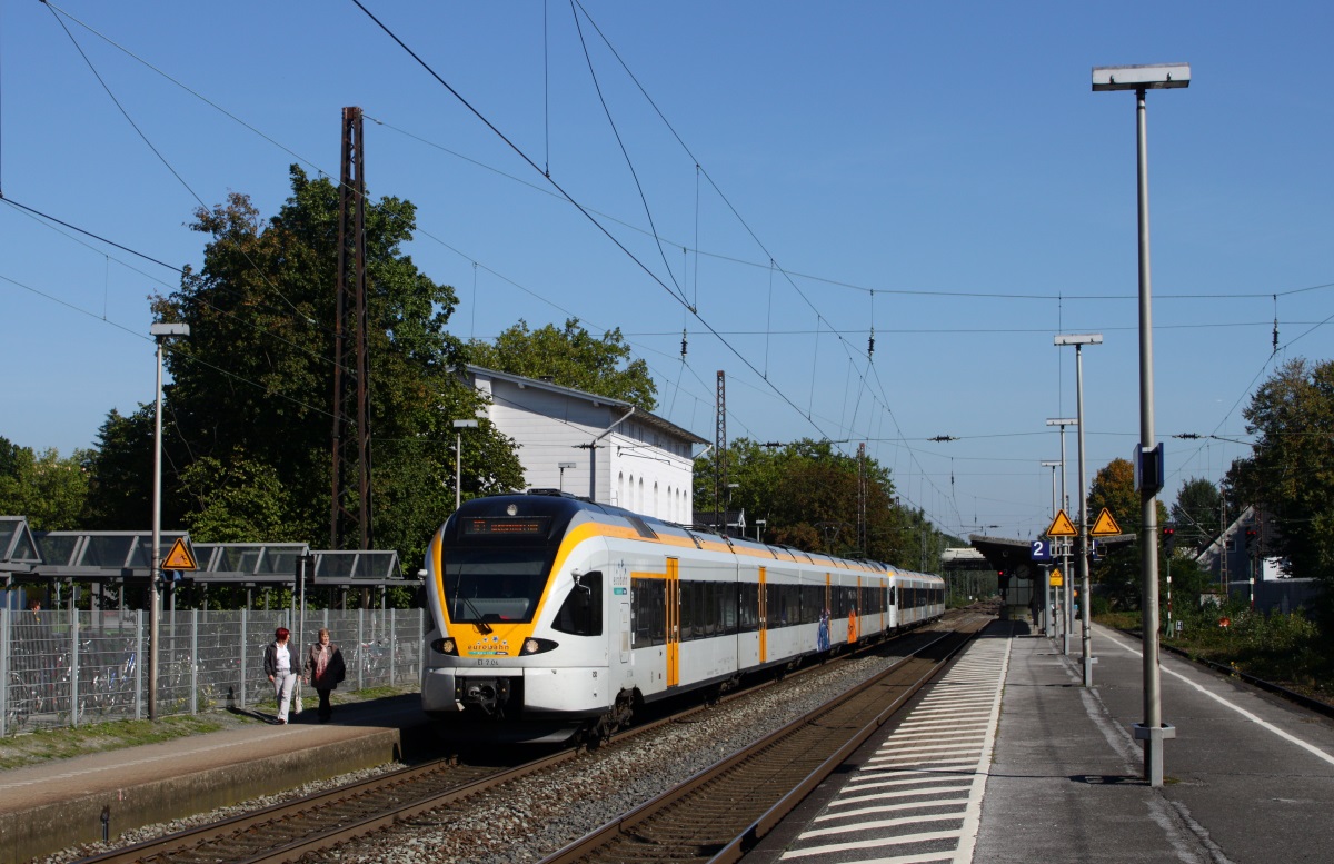 ET 7.04 und ET 7.05 der Eurobahn am 28.09.13 in Kamen