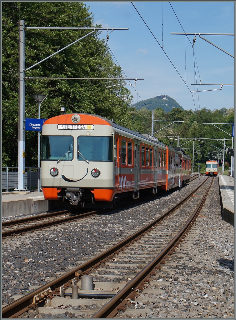 FLP Regionalzüge in Cappella-Agnuzzo. 
5. Mai 2014