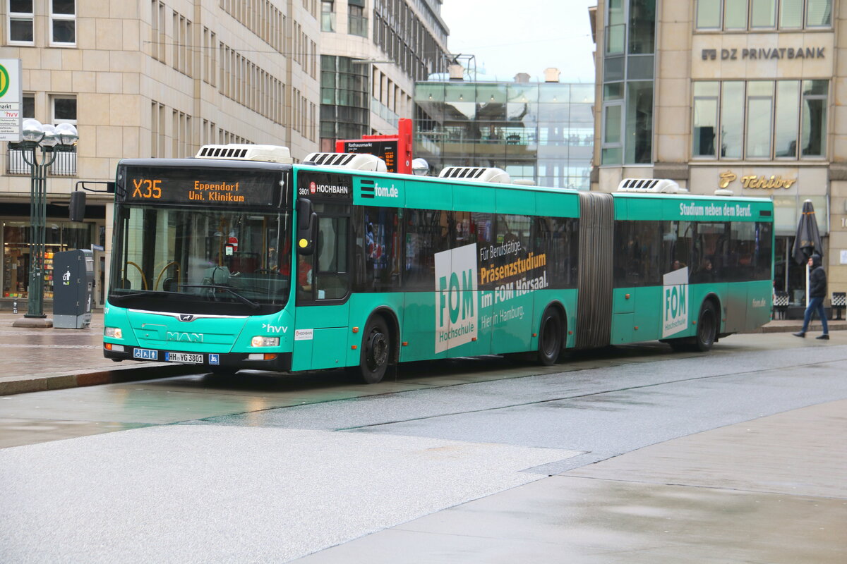 HHA Hamburg - Nr. 3801/HH-YG 3801 - MAN am 1. Januar 2024 in Hamburg (Aufnahme: Martin Beyer)