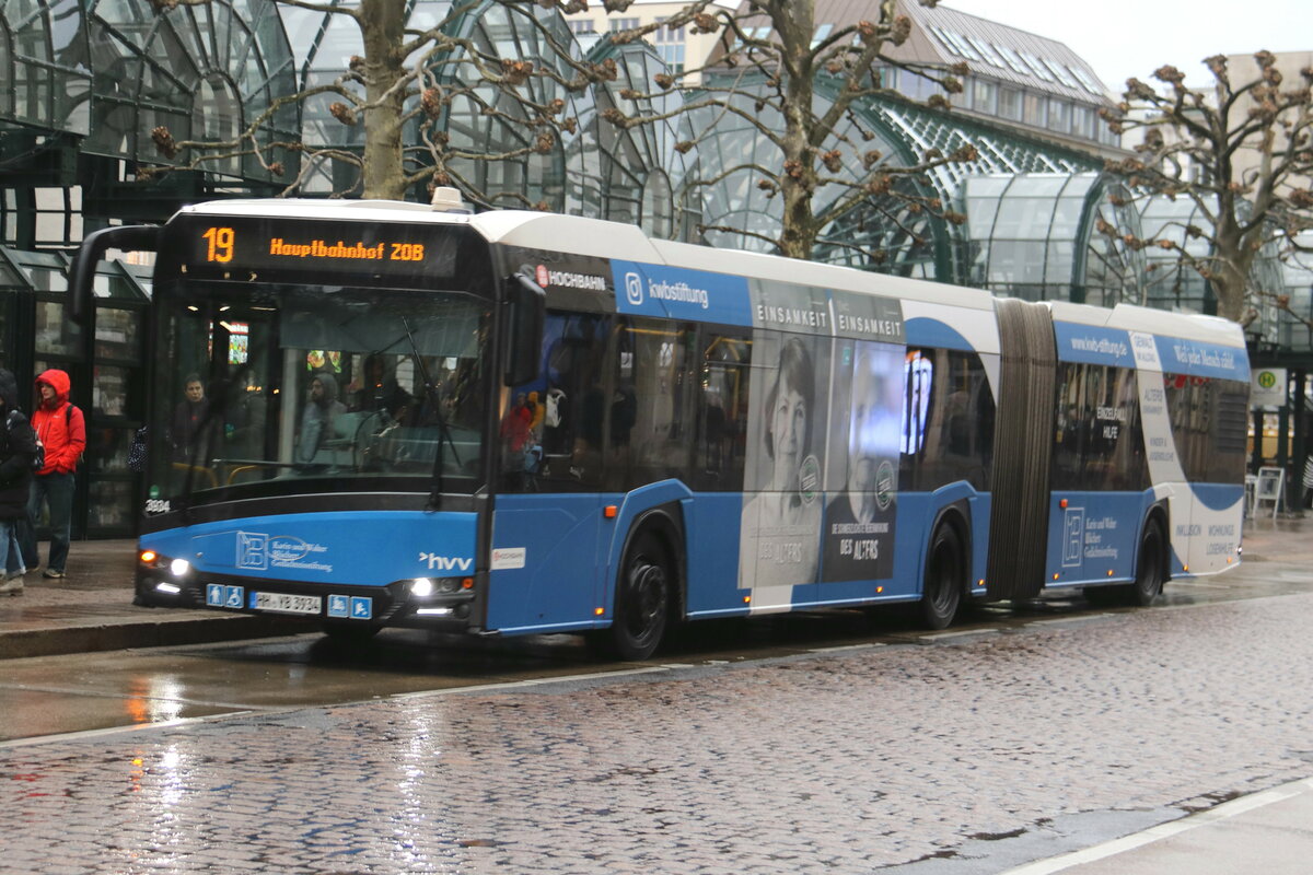 HHA Hamburg - Nr. 3934/HH-YB 3934 - Solaris am 30. Dezember 2023 in Hamburg (Aufnahme: Martin Beyer)