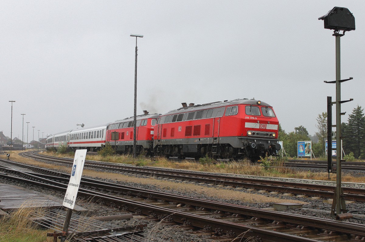 IC 2315 hat Ausfahrt aus Niebüll am 17-08-2014