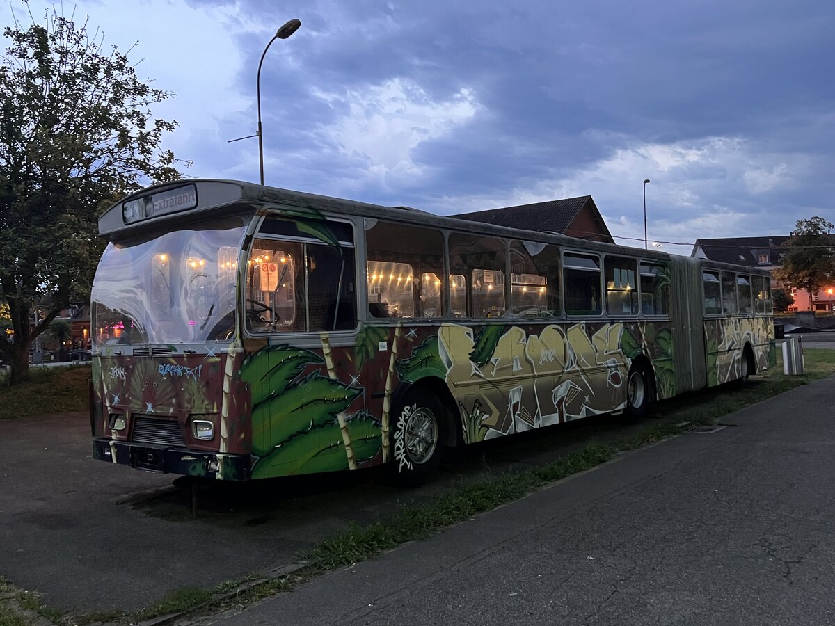 (L 23.8) - Zeughausbus, Uster - Volvo/Hess (ex Fritschi, Uster; ex VBL Luzern Nr. 101) am 25. August 2023 in Uster, Zeughausareal