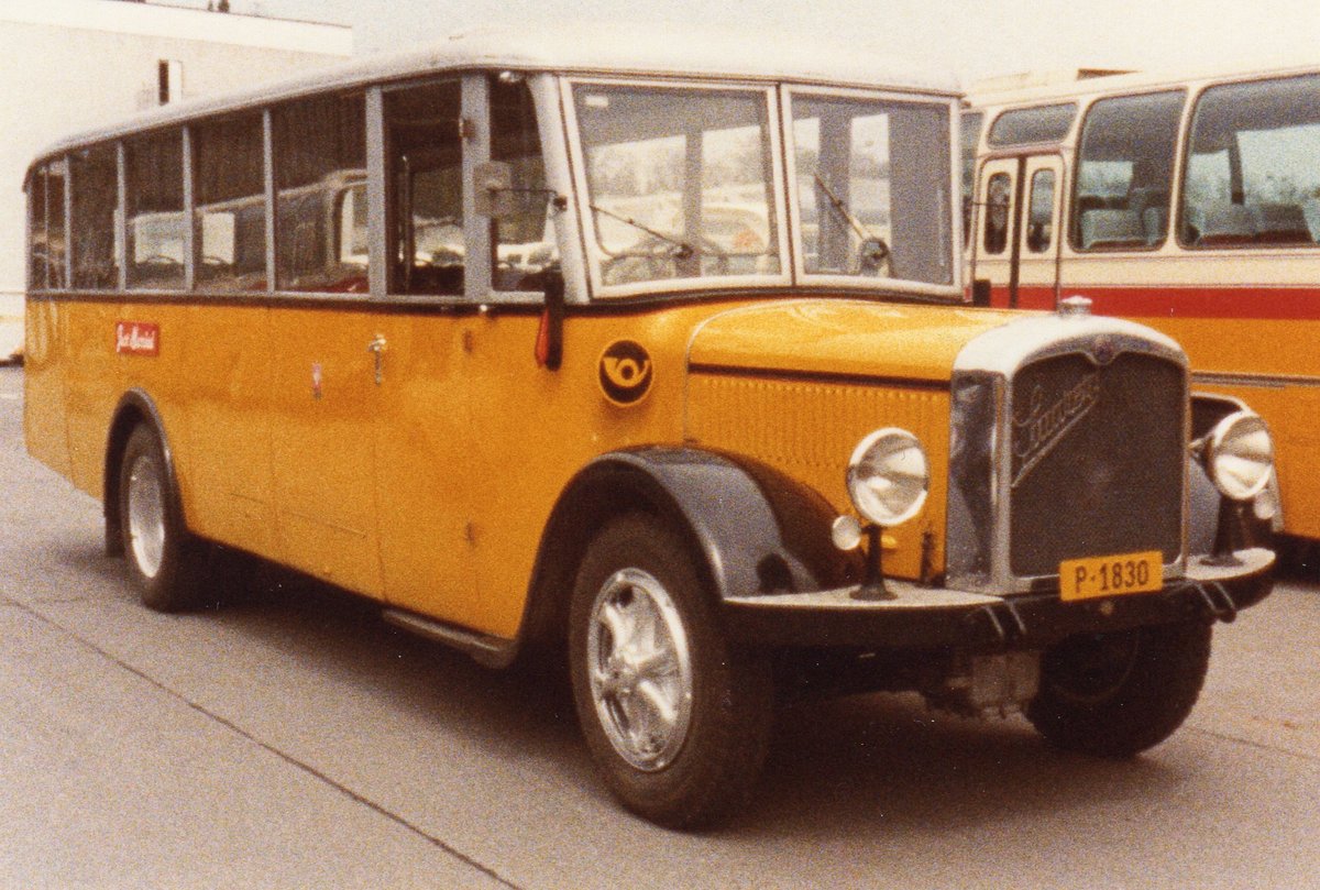 (MD083) - Aus dem Archiv: PTT-Regie - P 1830 - Saurer/Eggli im Mrz 1984 in Bern