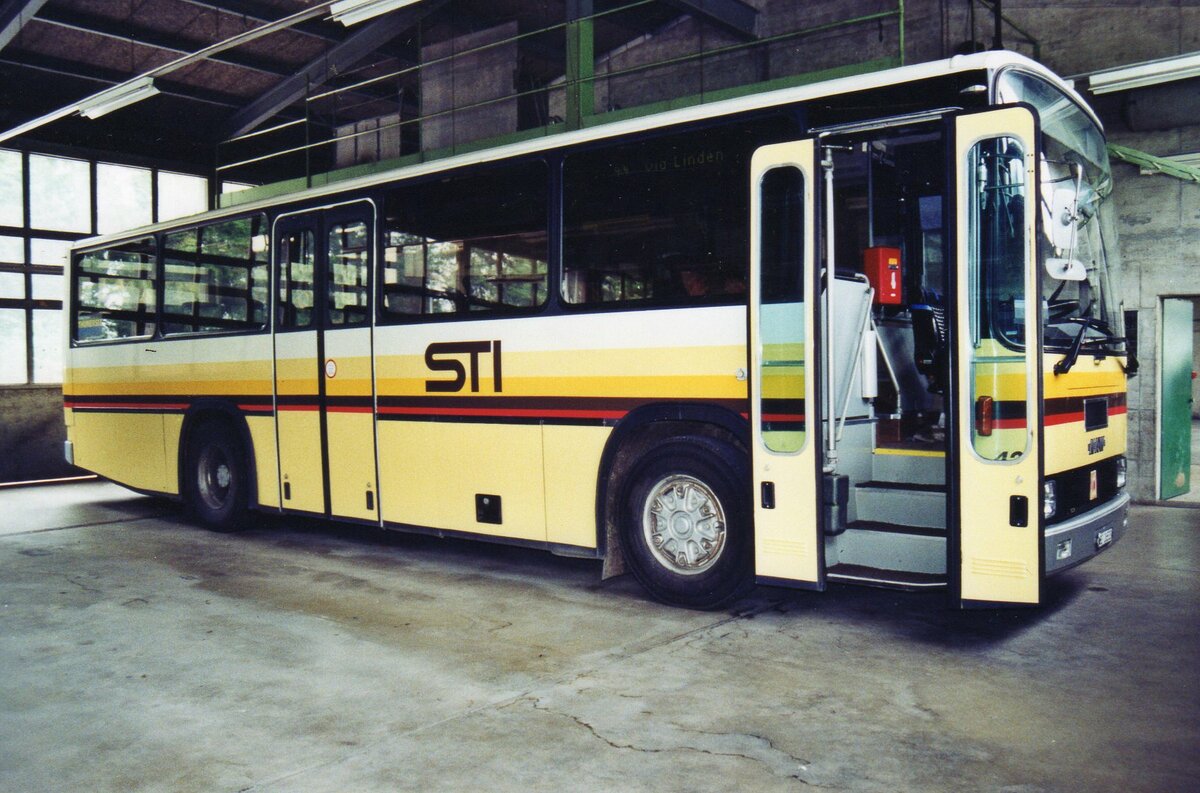 (R 5125) - STI Thun - Nr. 42/BE 26'533 - NAW/R&J (ex ATGH Heiligenschwendi Nr. 3) am 29. Juli 2005 in Heimenschwand, Garage