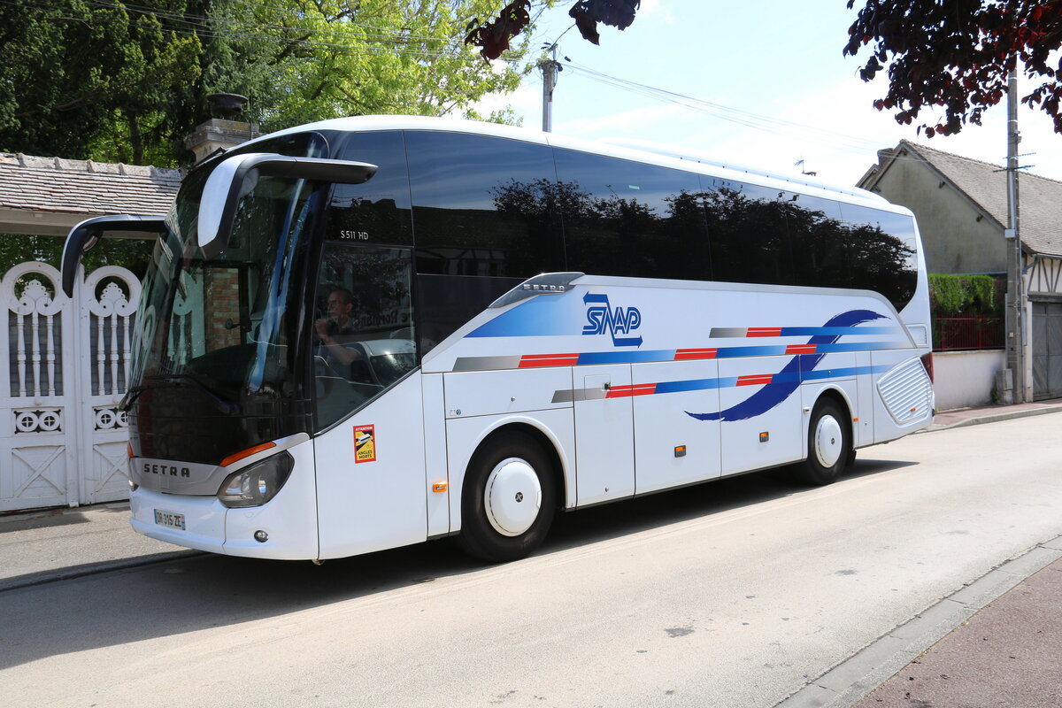 SNAP, Montfermeil - DR 315 ZE - Setra S 511 HD am 20. Juli 2023 in Auvers (Aufnahme: Martin Beyer)