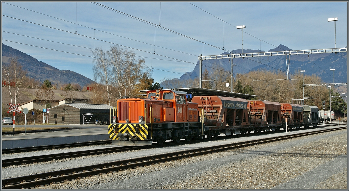 Untervaz bietet eine abwechslunsreichen RhB Güterverkehr.
1. Dez. 2011