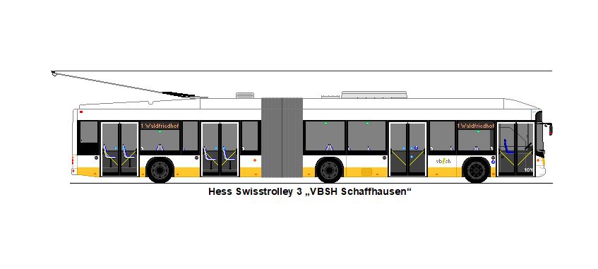 VBSH Schaffhausen - Nr. 104 - Hess Swisstrolley 3