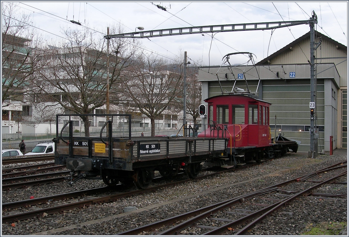 Weiterhin als CEV Te 82 beschriftet steht der Traktor mit dem KK 501 in Vevey. 

24. Nov. 2016