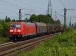 185 347-2 mit Güterzug am 10.07.10 in Ahlten