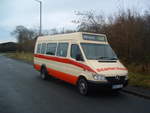 BU53 AXC  2003 Mercedes Benz 411CDi  Koch B16F  Scarlet Band, West Cornforth, County Durham, England.