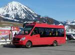 (246'038) - Leysin-Excursions, Leysin - VD 625'785 - Mercedes (ex VZO Grningen Nr. 251) am 11. Februar 2023 in Leysin, Centre sportif