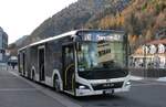 (282'613) - PostAuto Nordschweiz - BL 213'883/PID 12'418 - MAN (ex RSVG Troisdorf/D Nr. 2808) am 28. November 2025 beim Bahnhof Interlaken Ost