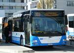 (248'112) - RTB Altsttten - Nr. 94/SG 482'227 - MAN (ex PostBus/A BD 15'344) am 6. April 2023 beim Bahnhof Heerbrugg