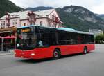 (266'005) - Funi-Car, Biel - Nr. 3/BE 100'203 - MAN am 19. August 2024 beim Bahnhof Meiringen