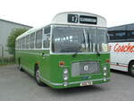 NNN 7M,  a 1974 ECW DP47F bodied Bristol RELH6L, new to Mansfield District as fleet number MC7, is seen at the Plaxton works in Scarborough, North Yorkshire, at an event.  22nd April 2007.