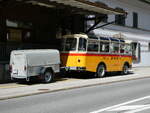 (237'951) - Schmid, Thrishaus - Nr. 9/BE 26'105 - Saurer/R&J (ex Geiger, Adelboden Nr. 9) am 10. Juli 2022 beim Bahnhof Lavorgo