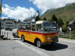 (237'973) - Schmid, Thrishaus - Nr. 9/BE 26'105 - Saurer/R&J (ex Geiger, Adelboden Nr. 9) am 10. Juli 2022 in Hospental, Reussbrcke