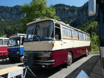 (253'951) - Zger, Beggingen - SH 27'151 - Setra (ex Brngger, Elsau) am 19. August 2023 in Hoch-Ybrig, Talstation Weglosen