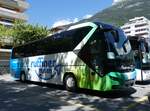 (263'975) - Ruffiner, Turtmann - VS 468'323 - Neoplan am 24. Juni 2024 in Brig, Postgarage