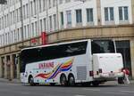 (264'774) - Aus der Ukraine: Ukraine-D, Kiew - AA 0083 PK - Van Hool am 12. Juli 2024 beim Hauptbahnhof Leipzig