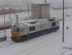 247 059-9 bei dichtem Schneetreiben im Bahnhof von Mhldorf am 2.