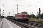 229 181-3 CLR - Cargo Logistik Rail-Service GmbH mit einem R-Wagen Ganzzug in Stendal. 06.09.2022