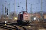 LOK 11 (202 287-9) ex DR 112 287-8 von der Kube Con bei rangier fahrten in Stendal. 22.02.2011