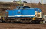 V 100-SP-004 oder 202 004-1 von Spitzke bringt den Bauschutt von der Baustelle am Hauptbahnhof(Weichentausch/Gleiserneuerung)zur Entsorgung. HH 30.3.11