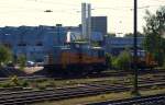 202 970-5  Odysseus (ex DR 710 970) der Die Lei GmbH und ein SKL der Firma stehen abgestellt vor dem ICE Center in HH-Eidelstedt. HH 01.06.11
