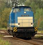 202 677-1(Spitzke V100-SP 003) dieselte am 24.9.11 gemtlich als Tfzf 93079 von Flensburg-Weiche nach Hamburg Eidelstedt.