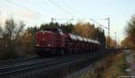 BBL 19 (203 121-9) fhrt am 21.12.11 mit einem Gz durch Prisdorf.