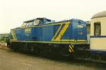 V 1203(202 725-8) der MWB (LEW 1974/14426,V100.1 ex DR 202 725), Bruchhausen-Vilsen, 01.06.2000. Scan