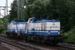 D&D 1401(203 205-0)und 1404(203 221-7)beim rangieren in HH-Harburg. 11.07.12