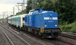 PRESS 204 016-0(204 314-9)mit MR/MRD Triebwagen 40/4255 der Arriva aufgenommen in HH-Harburg. 12.07.12
