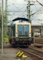 212 329-7 der DB Fahrwegdienste stand abgestellt in Hamburg-Harburg. 19.8.11