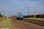 212 311-5 NBE RAIL GmbH kam als Lz durch Satzkorn gefahren und fuhr in Richtung Golm weiter. 18.09.2012