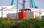 Schlecht abgestellt für die Fuzzergemeinde und trotzdem festgehalten die TWE 132 oder 98 80 0212 908-4 D-TWE, HH-Hohe Schaar, 06.09.2014