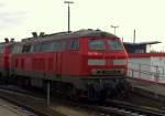 Portrait der 218 381-2 die gerade einen Sylt Shuttle bereit stellte. 29.1.11