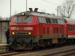 92 80 1218 453-9 D-DB(REV HB X 04.04.08) zog heute wieder den Reserve SH-Express Richtung Hamburg. Mit an Bord waren 4 Lokfhrer oder Gste oder er wird zu Schulungszwecken gebt, wer wei....Schleswig 17.3.2011