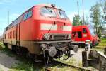 218 005/225 805 und 650 109 aufgenommen in Friedrichshafen von einer ffentlichen Strasse aus. 02.06.12 
