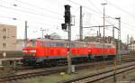 218 451-3 und 218 455-4 waren am 1.2.13 gemeinsam am Hannoveraner Hbf. abgestellt.