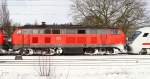 218 386-1 im (Schnee)Portrait. Schleswig 10.03.2013